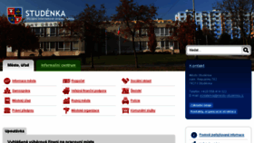 What Mesto-studenka.cz website looked like in 2017 (9 years ago)