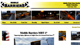 What Mobilebarriers.com website looked like in 2017 (6 years ago)