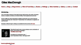 What Macdonogh.co.uk website looked like in 2017 (6 years ago)