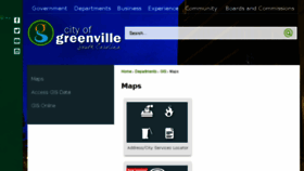 What Maps.greenvillesc.gov website looked like in 2017 (6 years ago)