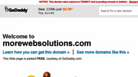 What Morewebsolutions.com website looked like in 2017 (6 years ago)