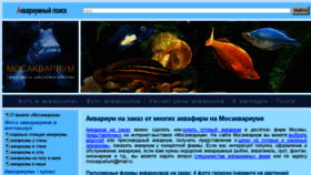 What Mosaquarium.ru website looked like in 2017 (6 years ago)