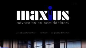 What Maxius.be website looked like in 2017 (6 years ago)
