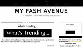 What Myfashavenue.com website looked like in 2017 (6 years ago)