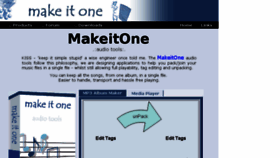 What Makeitone.net website looked like in 2017 (6 years ago)