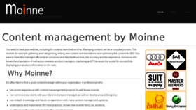 What Moinne.com website looked like in 2017 (6 years ago)