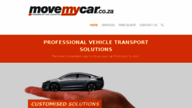 What Movemycar.co.za website looked like in 2017 (6 years ago)