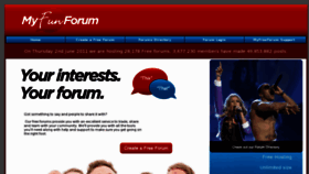 What Myfunforum.org website looked like in 2017 (6 years ago)