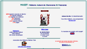What Masef.com website looked like in 2017 (6 years ago)