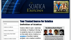 What Mysciaticaexercises.com website looked like in 2017 (6 years ago)