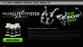 What Musclebooster.nl website looked like in 2017 (6 years ago)