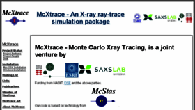 What Mcxtrace.org website looked like in 2017 (6 years ago)