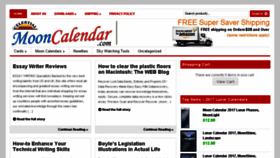 What Mooncalendar.com website looked like in 2017 (6 years ago)