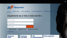 What Manpower.sk website looked like in 2017 (6 years ago)