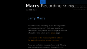 What Marrsrecording.com website looked like in 2017 (6 years ago)