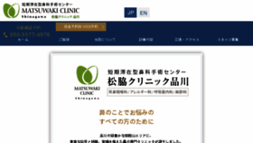 What Matsuwaki.com website looked like in 2017 (6 years ago)