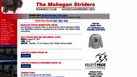What Moheganstriders.org website looked like in 2017 (6 years ago)