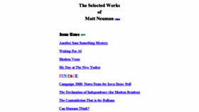 What Mattneuman.com website looked like in 2017 (6 years ago)