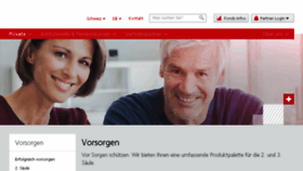 What Meine-vorsorge.ch website looked like in 2017 (6 years ago)