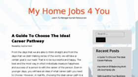 What Myhomejobs4you.com website looked like in 2017 (6 years ago)