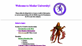 What Modaruniversity.org website looked like in 2017 (6 years ago)