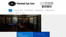What Marshalleyecare.com website looked like in 2017 (6 years ago)