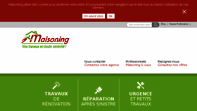 What Maisoning.com website looked like in 2017 (6 years ago)