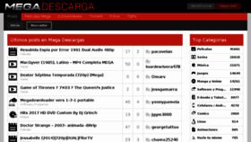 What Mega-descarga.com website looked like in 2017 (6 years ago)