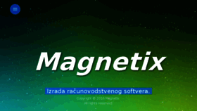 What Magnetix.rs website looked like in 2017 (6 years ago)