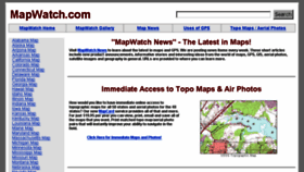 What Mapwatch.com website looked like in 2017 (6 years ago)