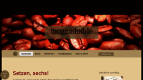 What Moggadodde.de website looked like in 2017 (6 years ago)