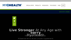 What Myohealth.com website looked like in 2017 (6 years ago)