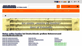 What Musikalienhandel.de website looked like in 2017 (6 years ago)
