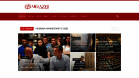What Mesazhi.com website looked like in 2017 (6 years ago)
