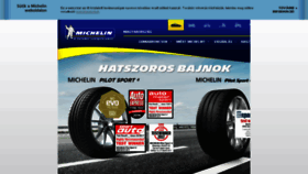 What Michelin.hu website looked like in 2017 (6 years ago)