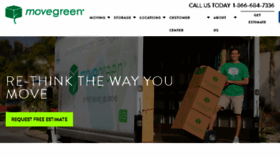 What Movegreen.com website looked like in 2017 (6 years ago)