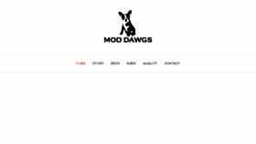 What Moddawgs.com website looked like in 2017 (6 years ago)