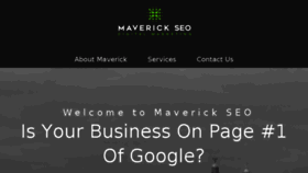 What Maverickseo.uk website looked like in 2017 (6 years ago)