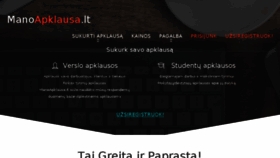 What Manoapklausa.lt website looked like in 2017 (6 years ago)