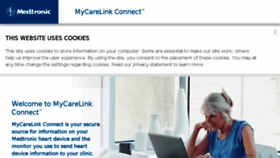 What Mycarelinkconnect.com website looked like in 2017 (6 years ago)
