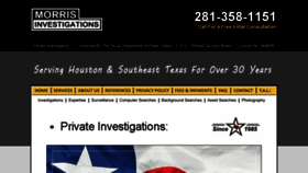 What Morrisinvestigations.com website looked like in 2017 (6 years ago)