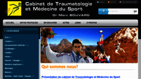 What Medecinesportpau.fr website looked like in 2017 (6 years ago)