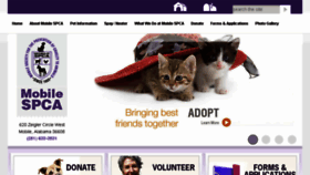 What Mobilespca.org website looked like in 2017 (6 years ago)