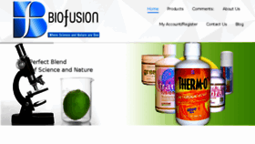 What Mybiofusion.com website looked like in 2017 (6 years ago)