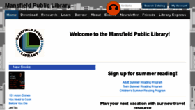 What Mansfieldpubliclibraryct.org website looked like in 2017 (6 years ago)