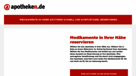 What Medikamente.apotheken.de website looked like in 2017 (6 years ago)