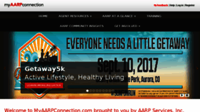 What Myaarpconnection.com website looked like in 2017 (6 years ago)