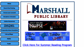 What Marshallpublib.org website looked like in 2017 (6 years ago)