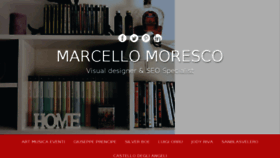 What Marcellomoresco.com website looked like in 2017 (6 years ago)