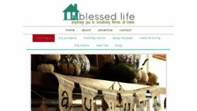 What Myblessedlife.net website looked like in 2017 (6 years ago)